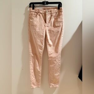 7 for All Mankind Velveteen Women's pale pink pants